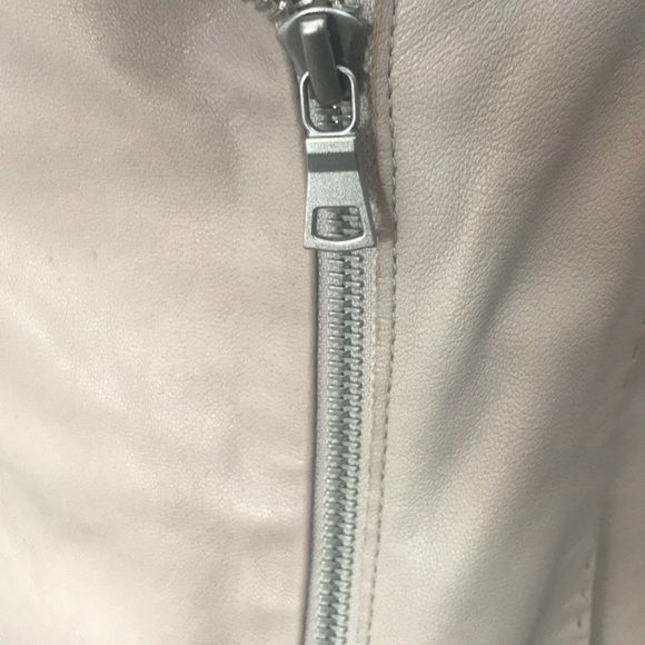 NWOT Vince Scuba Leather Jacket - soft pink color - Picture 6 of 10